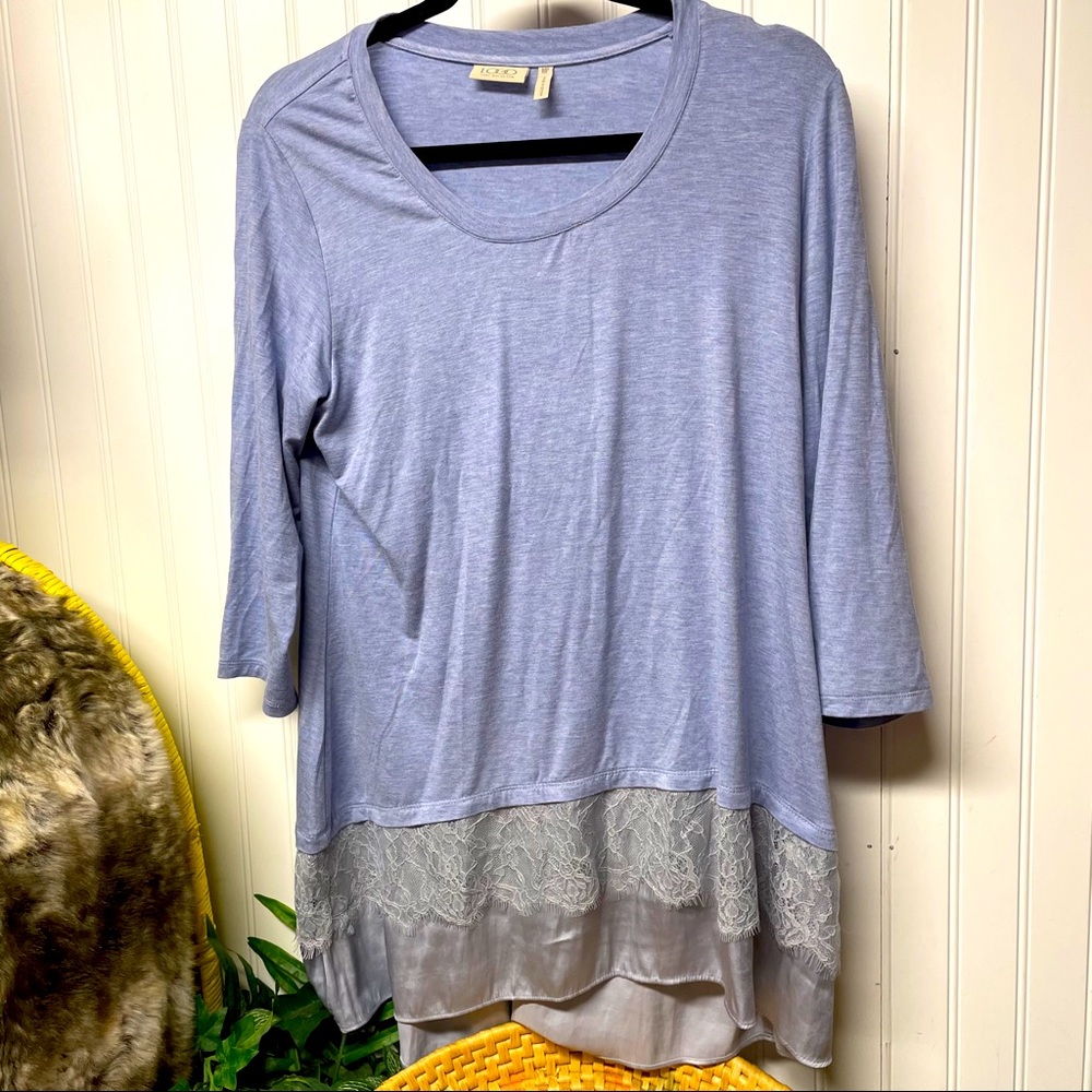 LOGO by Lori Goldstein tunic mp top shirt